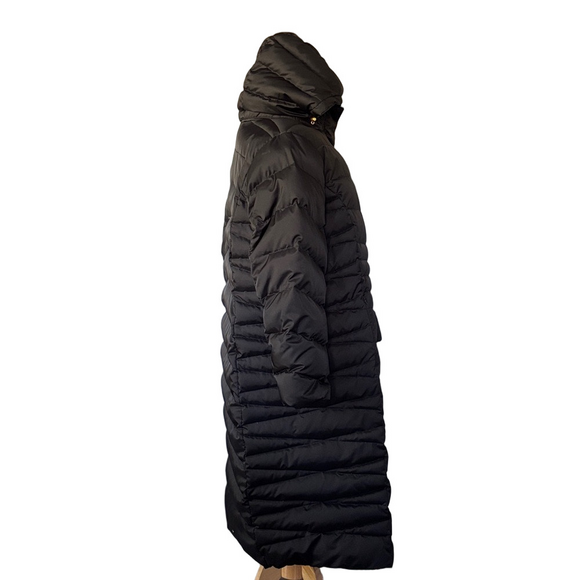 Lands' End Women's Long Black Puffer Coat size 2X - Picture 3 of 12